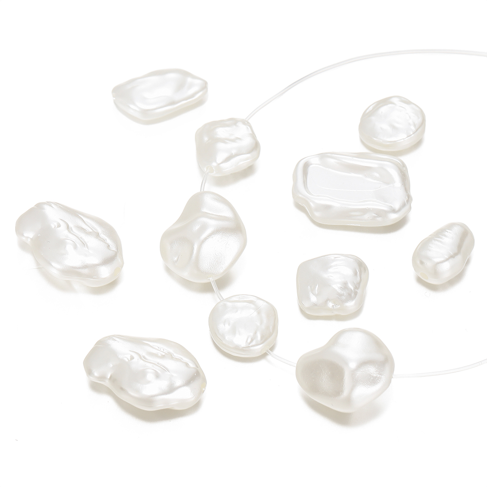 Pearl Stud Earrings - 10 sztuk/partia styl barokowy ABS perłowe