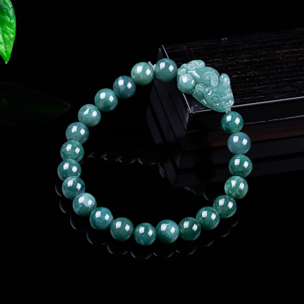 Jewelry & Watches Vitopoulos - Naturalna bramka z jadeitu birmańskiego Pixiu,