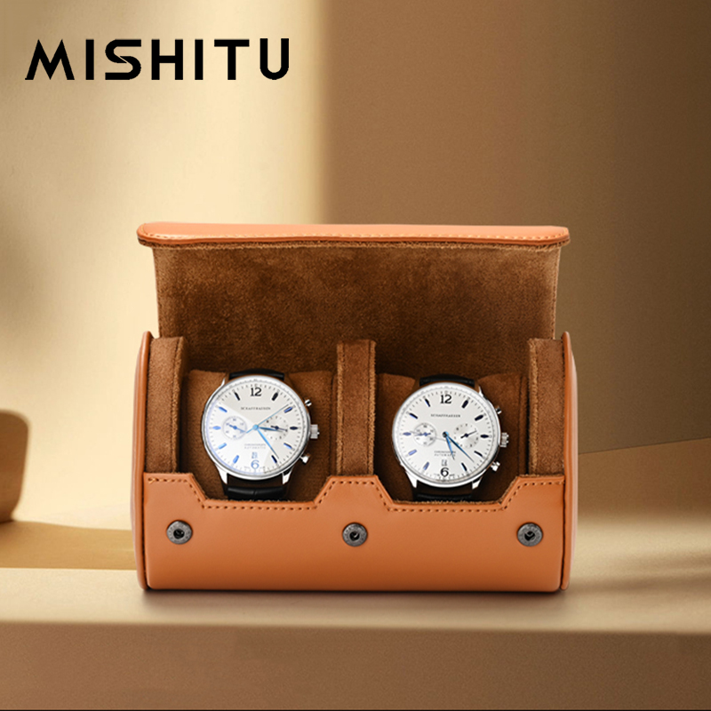 Vintage Pocket Watch - MISHITU 1/2/3-Slot Watch Storage Roll Travel