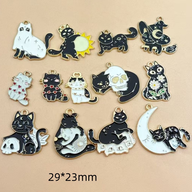 Charm Bracelet Beads - 10 szt. Oryginalne emaliowane zawieszki z