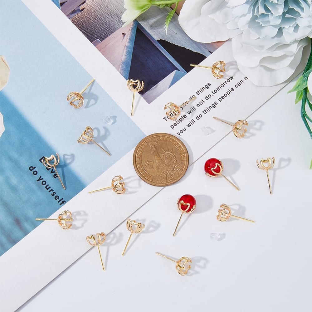 30 szt. Bazy do kolczyków z 4  – Pearl Stud Earrings recenzja i cena