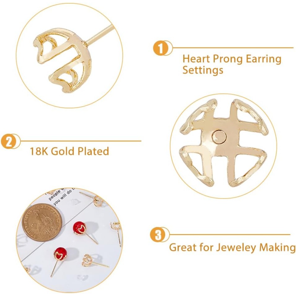 30 szt. Bazy do kolczyków z 4  – Pearl Stud Earrings recenzja i cena