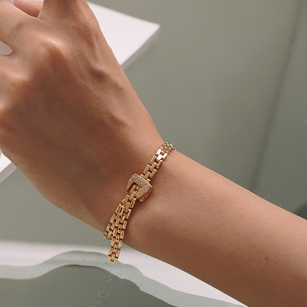 Mosiądz z 18K złoty zegarek ze – Fine Jewelry Watches Women recenzja i cena