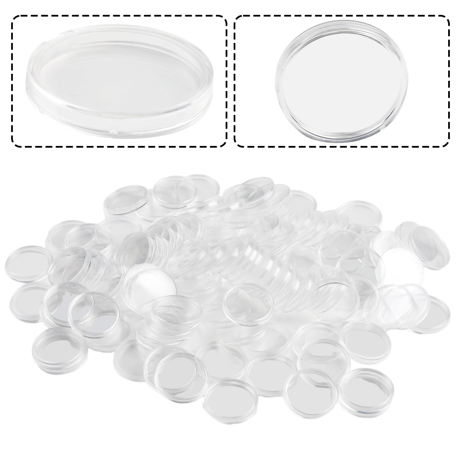 100 szt. Przezroczyste Plastik – Collectors Coins Jewelry & Watches Of Smithtown recenzja i cena