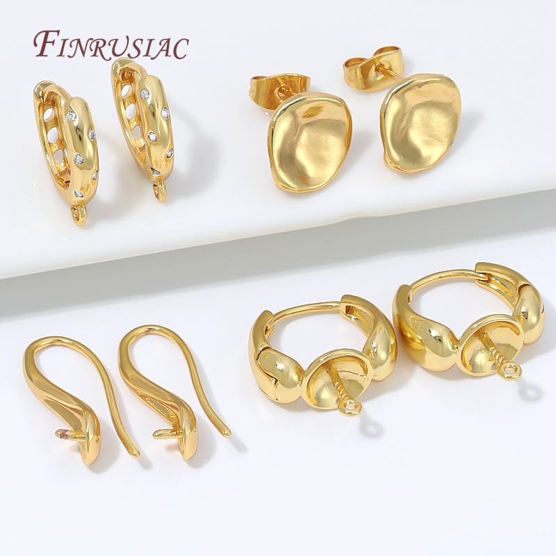 Złote (18K) pozłacane zapięcia – Pearl Stud Earrings recenzja i cena