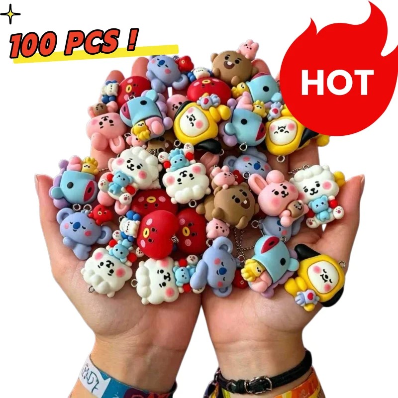 7 szt. BT21 Żywiczne Charmsy z – Charm Bracelet Beads recenzja i cena