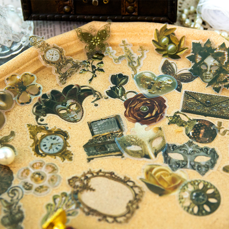 30 - Arkuszy naklejek w stylu  – Vintage Pocket Watch recenzja i cena
