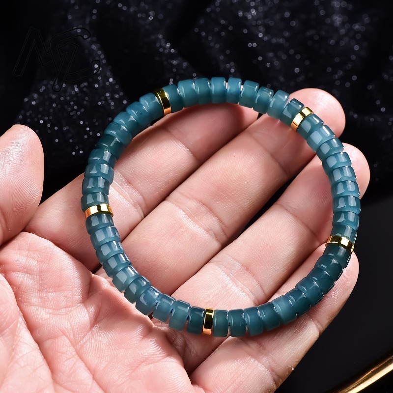 Naturalny Jadeit Niebieski Wod – Charm Bracelet Beads recenzja i cena