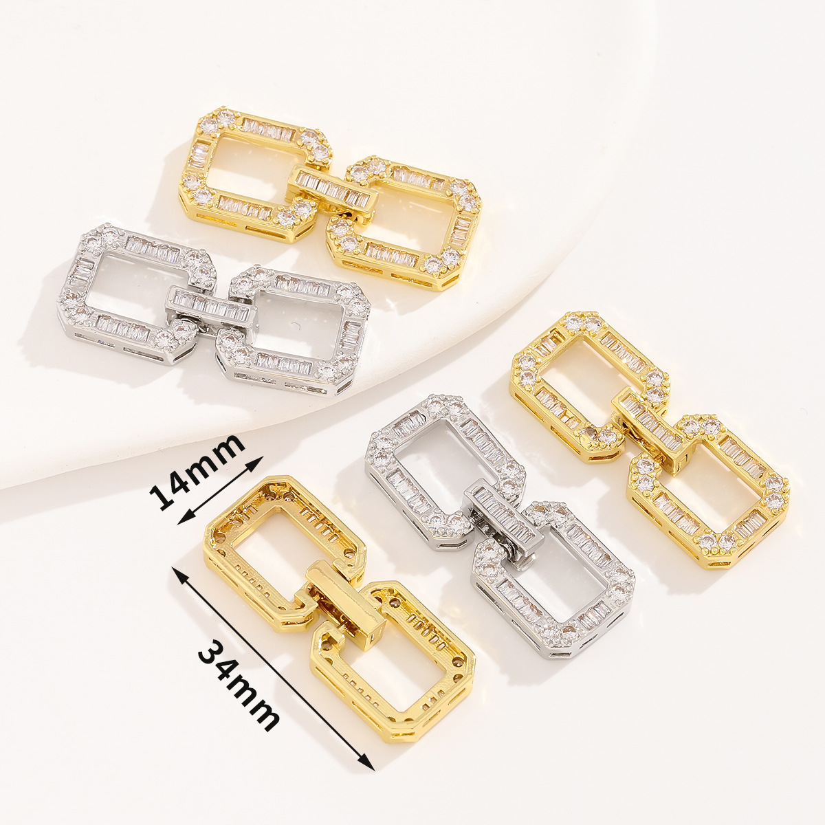 Złote (18K) ozdobne zapięcia s – Charm Bracelet Beads recenzja i cena