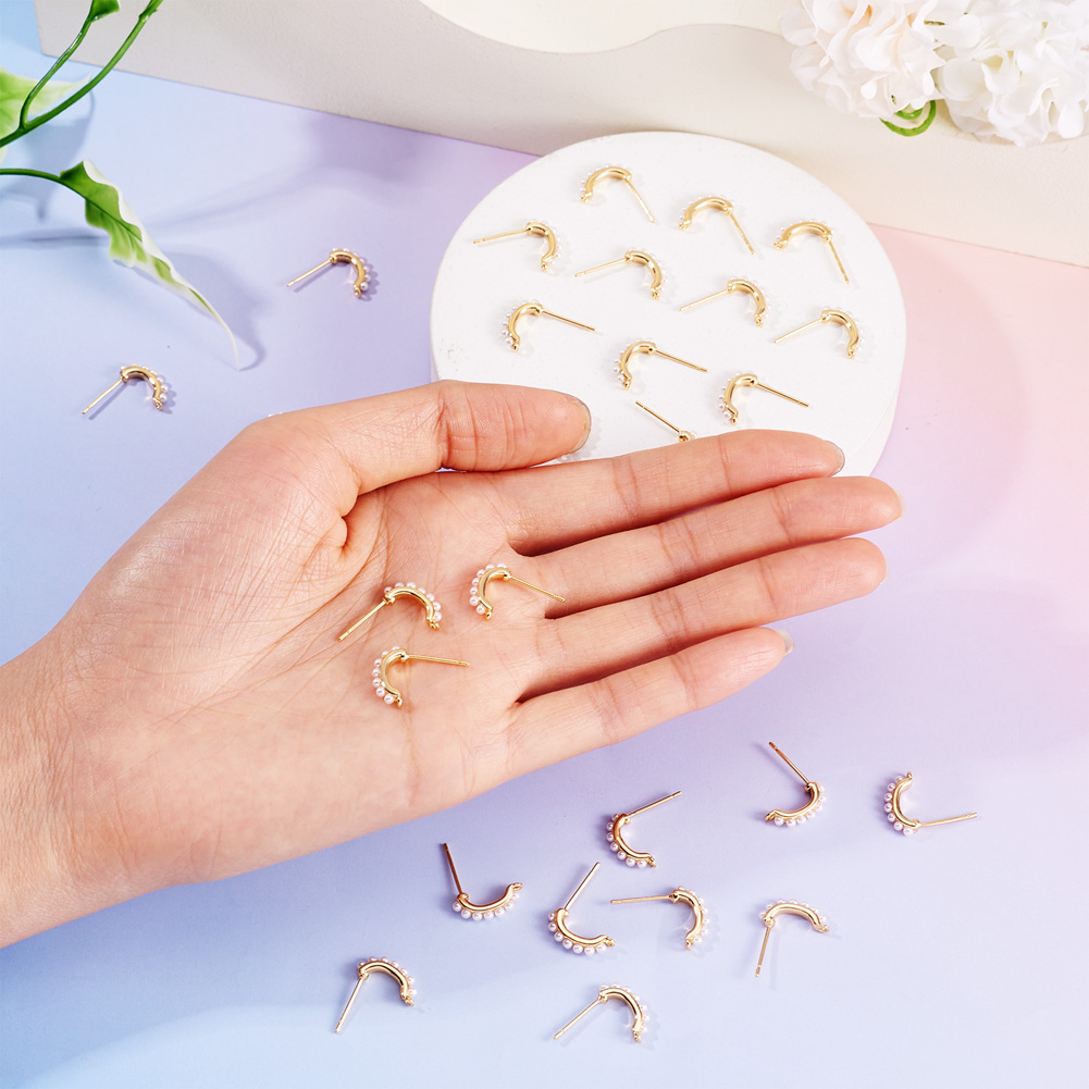 30 sztuk mosiężnych bazek do k – Pearl Stud Earrings recenzja i cena
